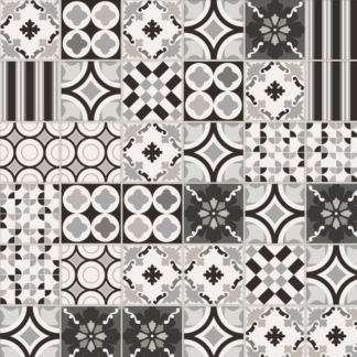 Vanhuus Gaudi Black&White Mix 20x20cm