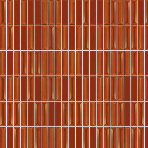 Vanhuus Bellagio Dark Orange Mix Glossy 5x20cm